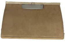 Peter Kaiser Tan Suede Shoulder Bag Handbag Purse Neutral Elegant VGC Designer