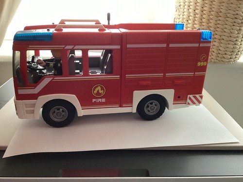 Playmobil fire engine with one - with,