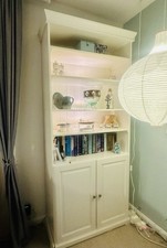 White Ikea Hemnes Cabinet/Bookcase With 2 Doors