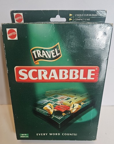 Travel scrabble mattel clip - travel,
