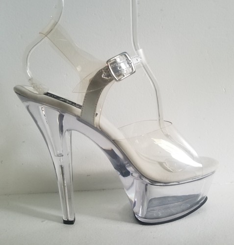 Shoes pleaser kiss - pleaser, clear