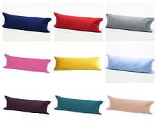 Long Bolster Pillowcases 20 Colours - Orthopedic Pillow Cover Nursing Pregnancy