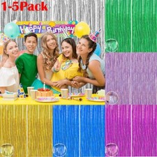 Metallic foil door curtain - door,