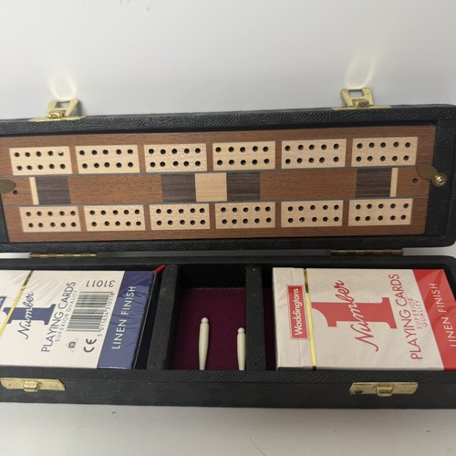 Cribbage travel set faux - cribbage,