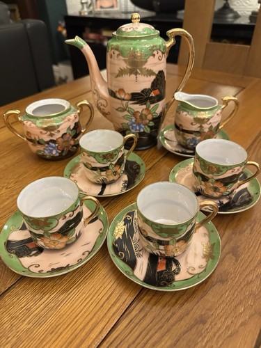 Japanese hand painted green - japanese,
