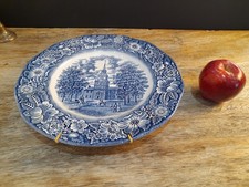 Liberty Blue Staffordshire Plate Ironstone.