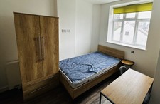 Antique oak Bed with Frame