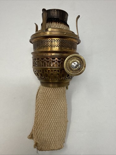 Antique brass oil lamp - antique,