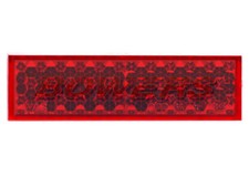 SMALL REAR RED STICK ON ADHESIVE RECTANGULAR REFLECTOR CAR MOTORCYCLE MOTORBIKE
