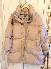 Zara Real Down Puffer Jacket Size XL Caramel Colour, Worn Once Only, No Faults
