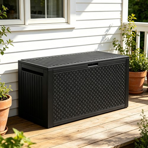 340l black outdoor garden - black,