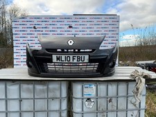 RENAULT CLIO HATCHBACK 3DR GT MK3 PH2 X85 2010 BLACK  FRONT BUMPER MARKS