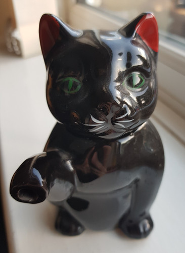 Black cat decorative teapot - decorative,