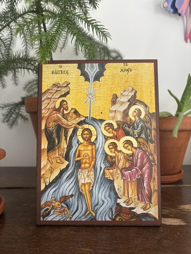 Orthodox icon baptism - orthodox,