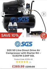 SGS 50 Litre Air Compressor