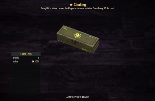 Cloaking legendary mod - (xbox),