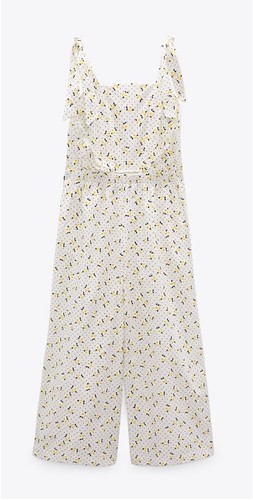 Zara floral jumpsuit - floral,