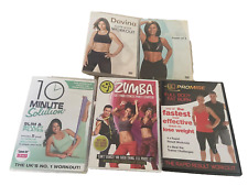 5x WORK OUT DVDS KEEP FIT WEIGHT SLIM SCULPT LOSS  DAVINA PILATES ZUMBA DANCE