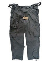 Arktis Black Rip Stop Lined Combat Trousers Size Large 34W/29L" UK Made #246