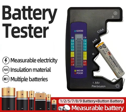 Universal battery tester with - universal,