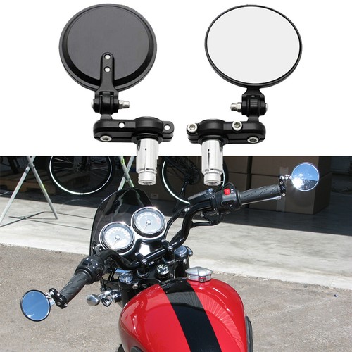 Round handle bar end - round, 7/8"