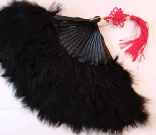 Black feather hand - feather,