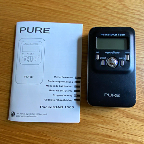 Pure pocketdab 1500 - pure, dab/fm