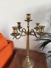 Large Brass 5-Arm Candelabra
