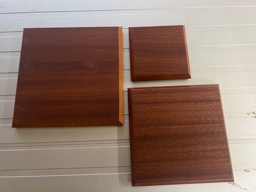 Wooden craft plaques mahogany - craft,