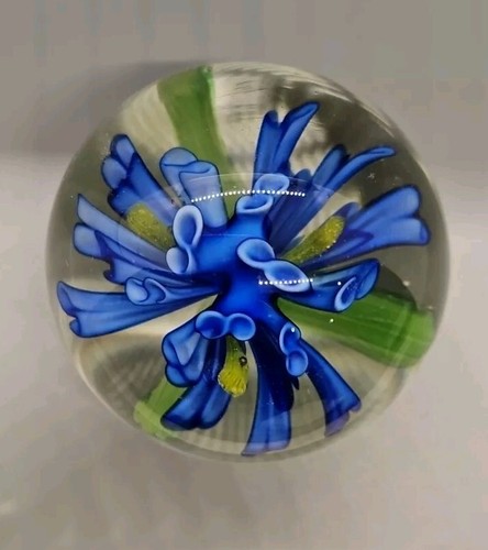 Vintage art glass blue - art, &