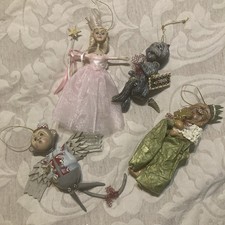 Ashton Drake Classic Holiday Ornaments Wizard Of Oz: Lion Glenda Toto, Monkey