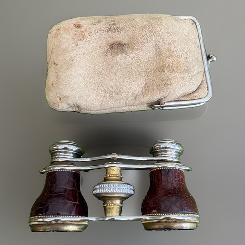 Antique opera glasses crimson - antique,