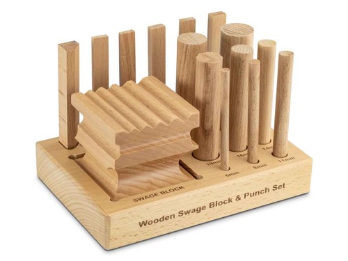 Wooden swage block and - wooden, 14