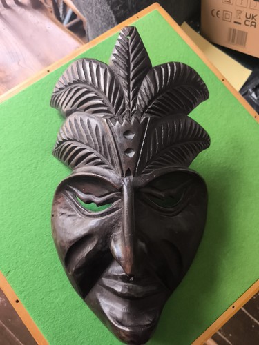 Large hand carved decorative - large,