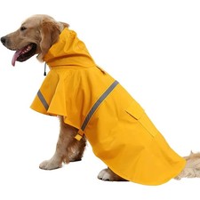 Hooded Dog Raincoat Cape Style