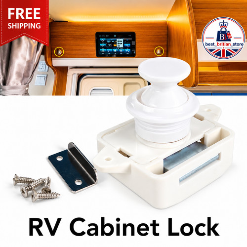 Latch knob push button catch - push,