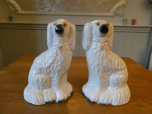Pair large white - of,