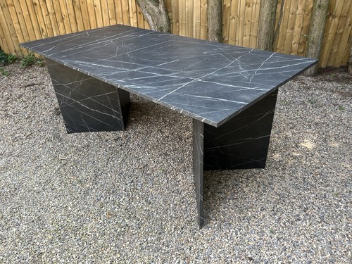Modern marble effect charcoal - effect,