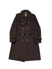 Aquascutum vintage luxury brown belted double breasted trench coat medium £3699