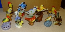13 Porcelain or Ceramic Birds from an estate sale marked Japan (1940s/1950s?)