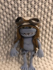 Crazy Frog Crochet Amigurumi Hand Made Realistic Toy Doll Annoying Thing