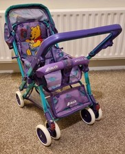 Vintage 90's Hauck Apollo Mini Toy Pushchair/Pram. Disney's Winnie The Pooh RARE