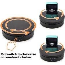 Electric 360° Rotating Jewelry Display Stands Box Turntable Hobby 3D Art Holder
