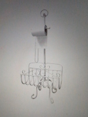 Large shabby chic white - chic, metal