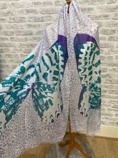 Lola Rose 10% wool 90% modal butterfly print scarf wrap oblong S314