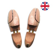 Cedar Shoe Tree Pair | Wood Stretcher Shape Men's | Sizes UK 4-13
