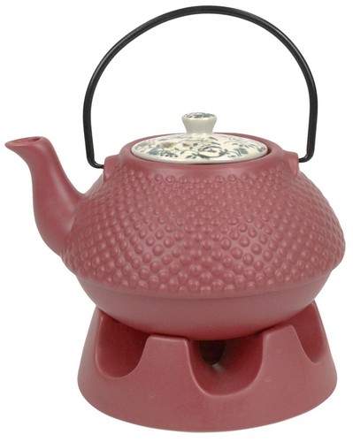Japanese teapot dark pink - dark,