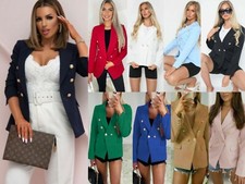 Women’s Ladies Gold Button