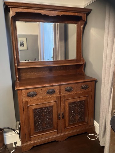 Arts and craft oak sideboard - and,