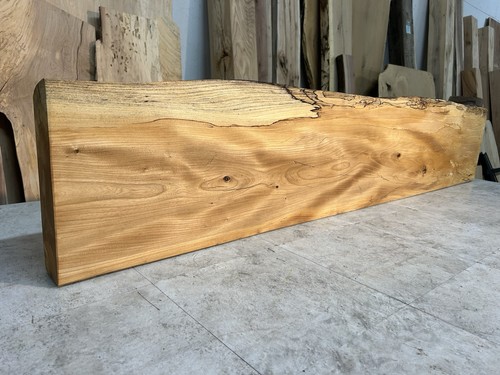 Spalted elm mantle - elm, mantle/fireplace